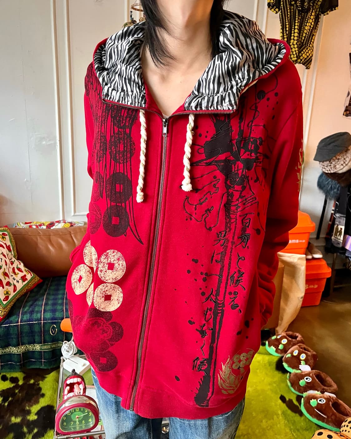 2000s SENBU Japan Oriental Hood Zipup 상품이미지2