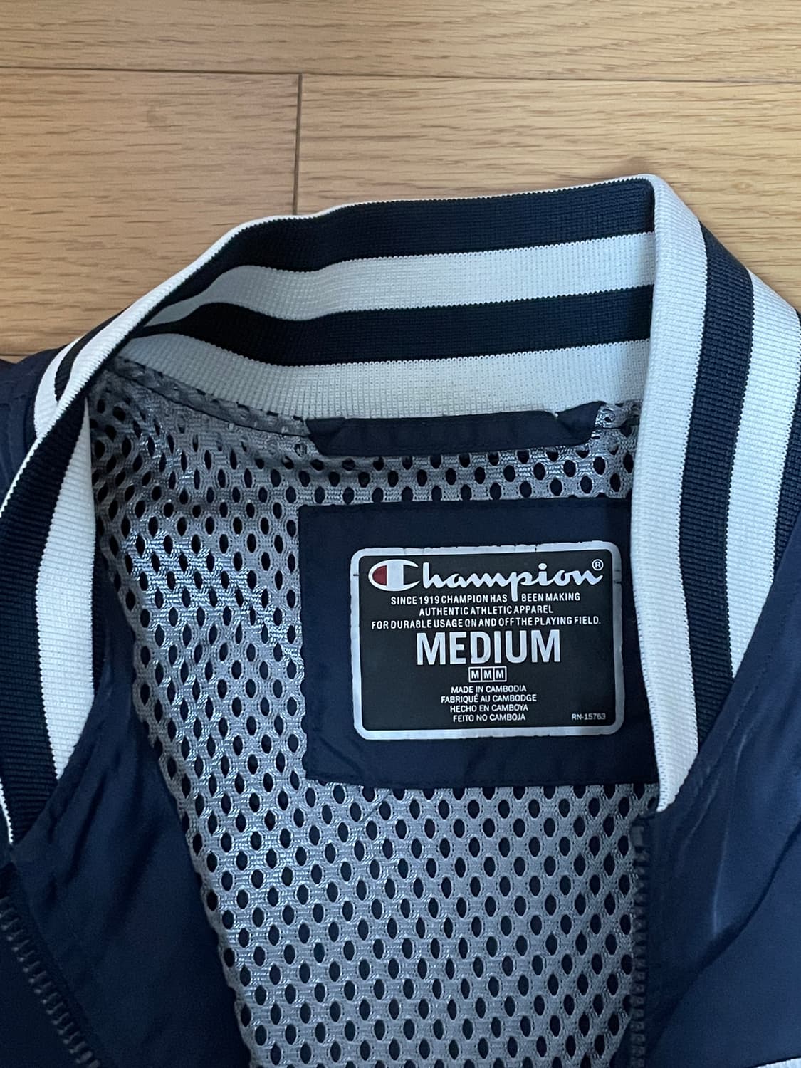 [M]챔피온 스타디움 자켓 바시티 자켓 네이비 상품이미지3