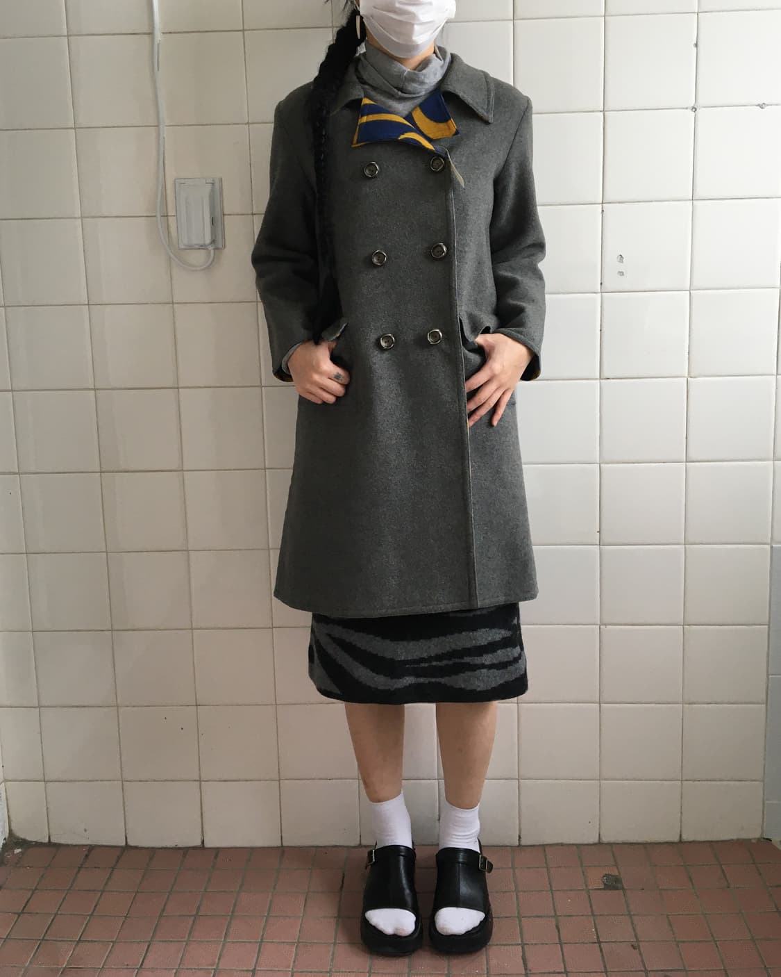 Reversible double button coat 상품이미지7