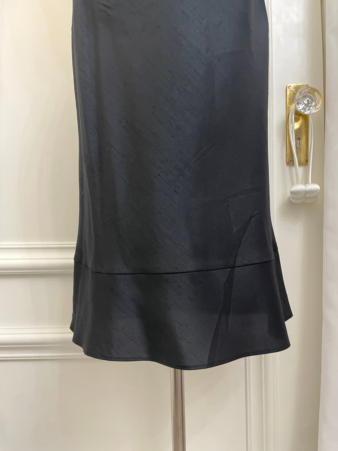 black basic flare line skirt(size-38) 상품이미지7