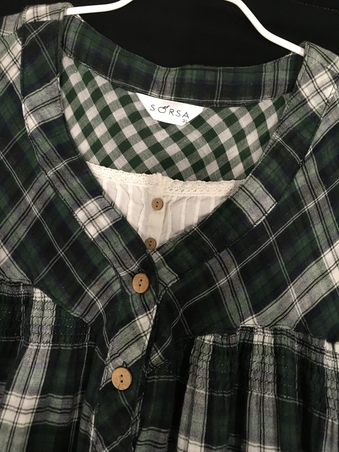 빈티지샵 구매) 체크 블라우스🪽🪽 상품이미지2