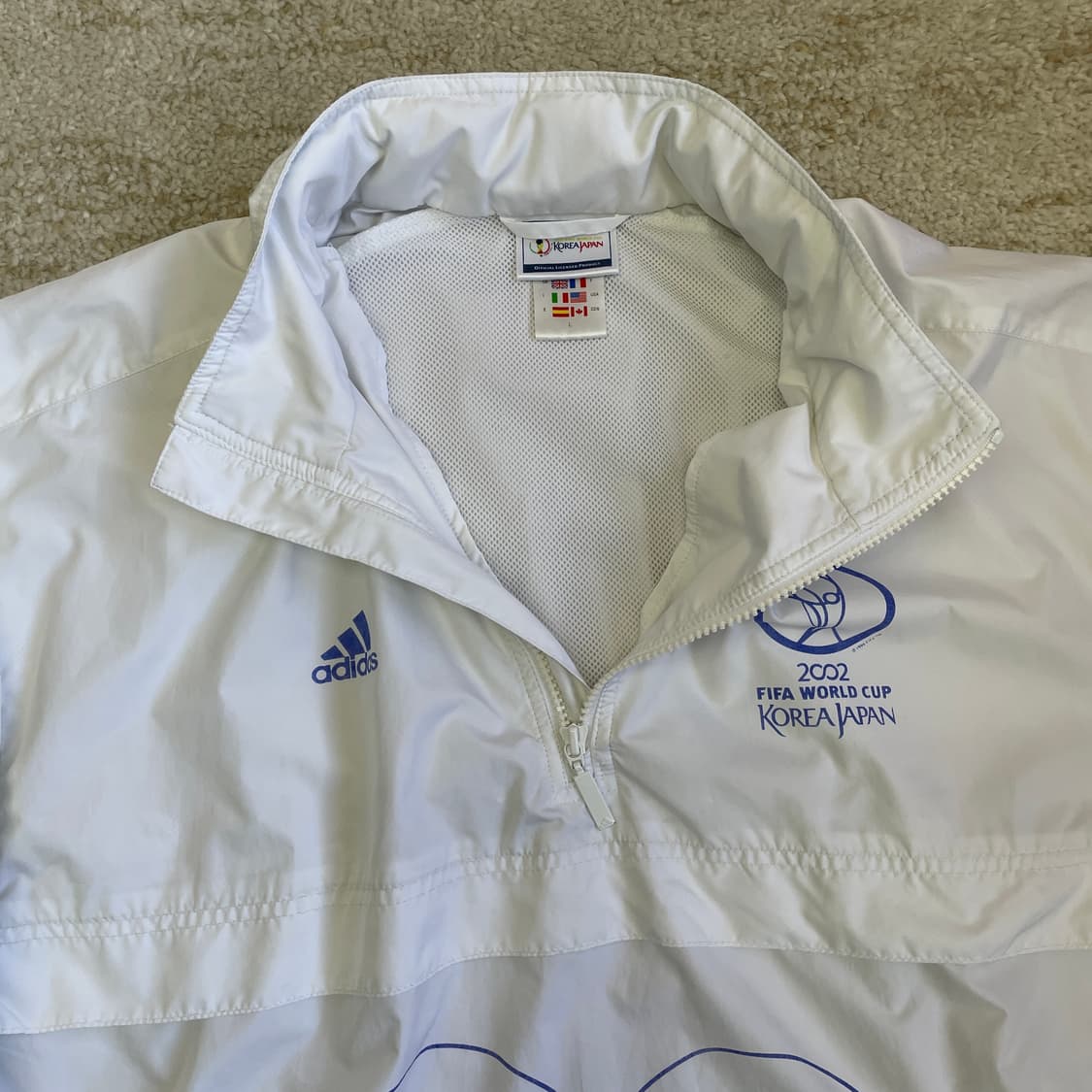 [L] 2002 한일 월드컵 정식 굿즈 아디다스 후디 아노락 상품이미지4