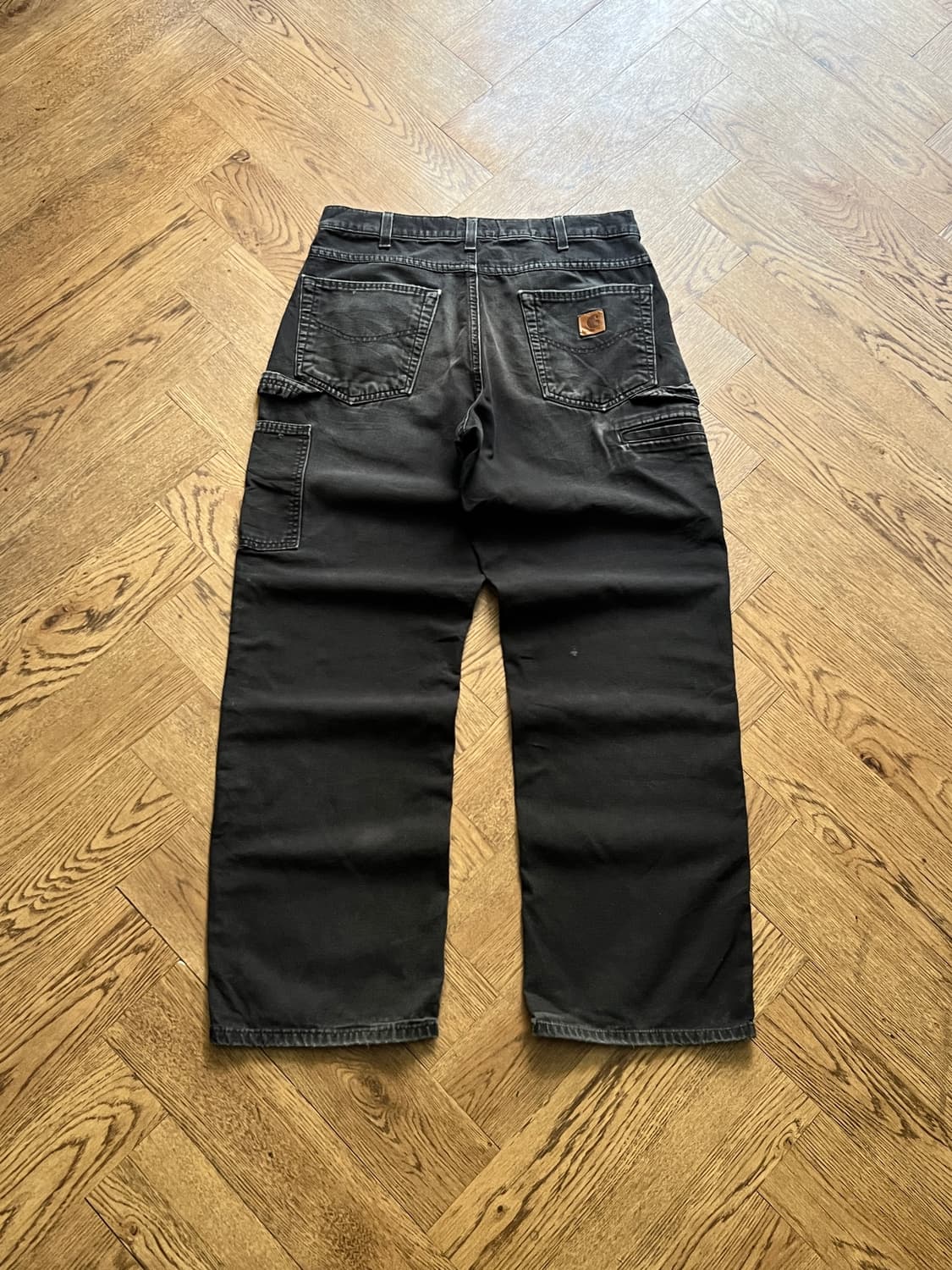 [32]칼하트 USA 빈티지 페이딩 블랙 카펜터 워크 팬츠 상품이미지9