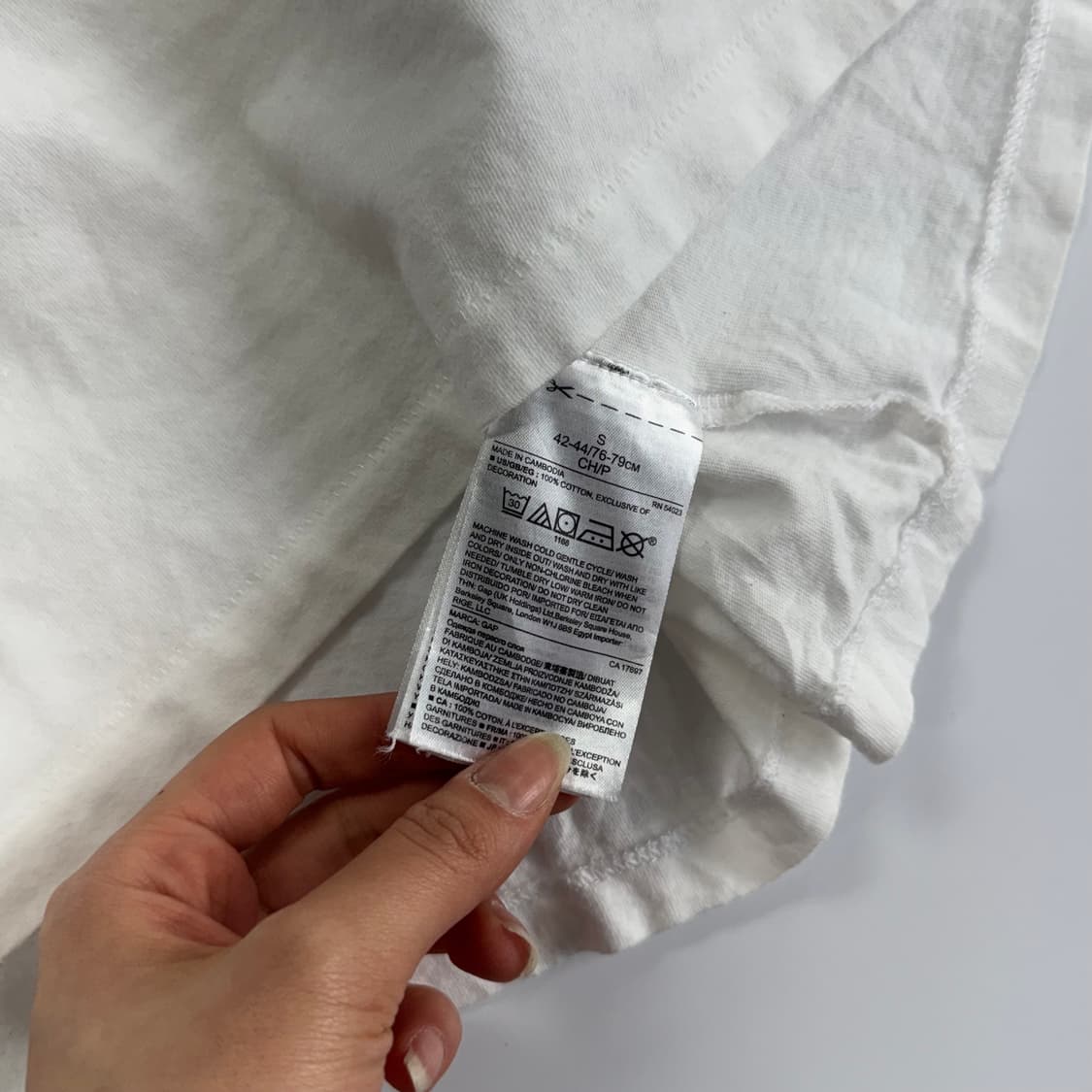 Gap 갭 레드 로고 아이보리 반팔 상품이미지7