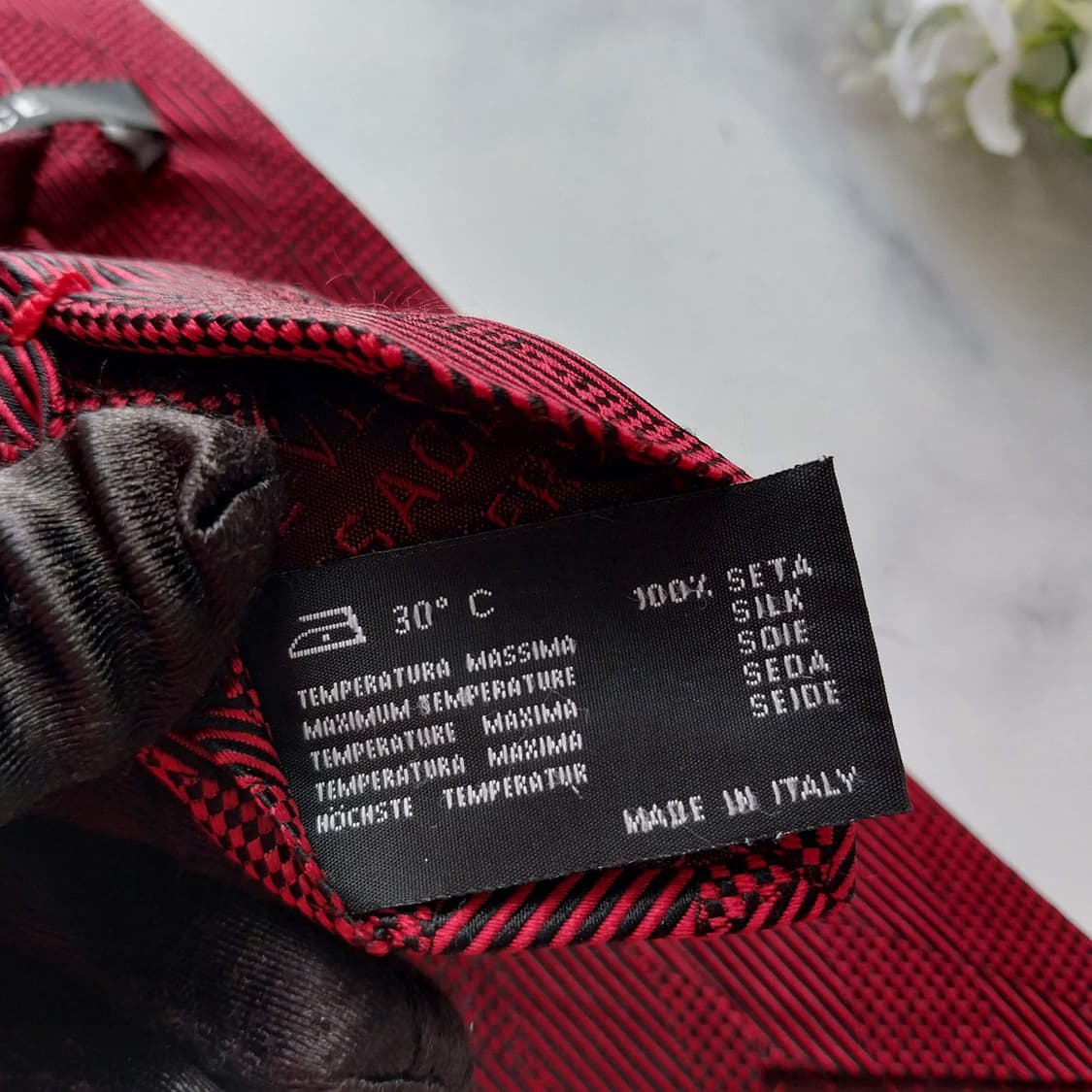 베르사체 실크 메두사 패턴 슬림 넥타이 7.7cm A+등급 K1613
 상품이미지10