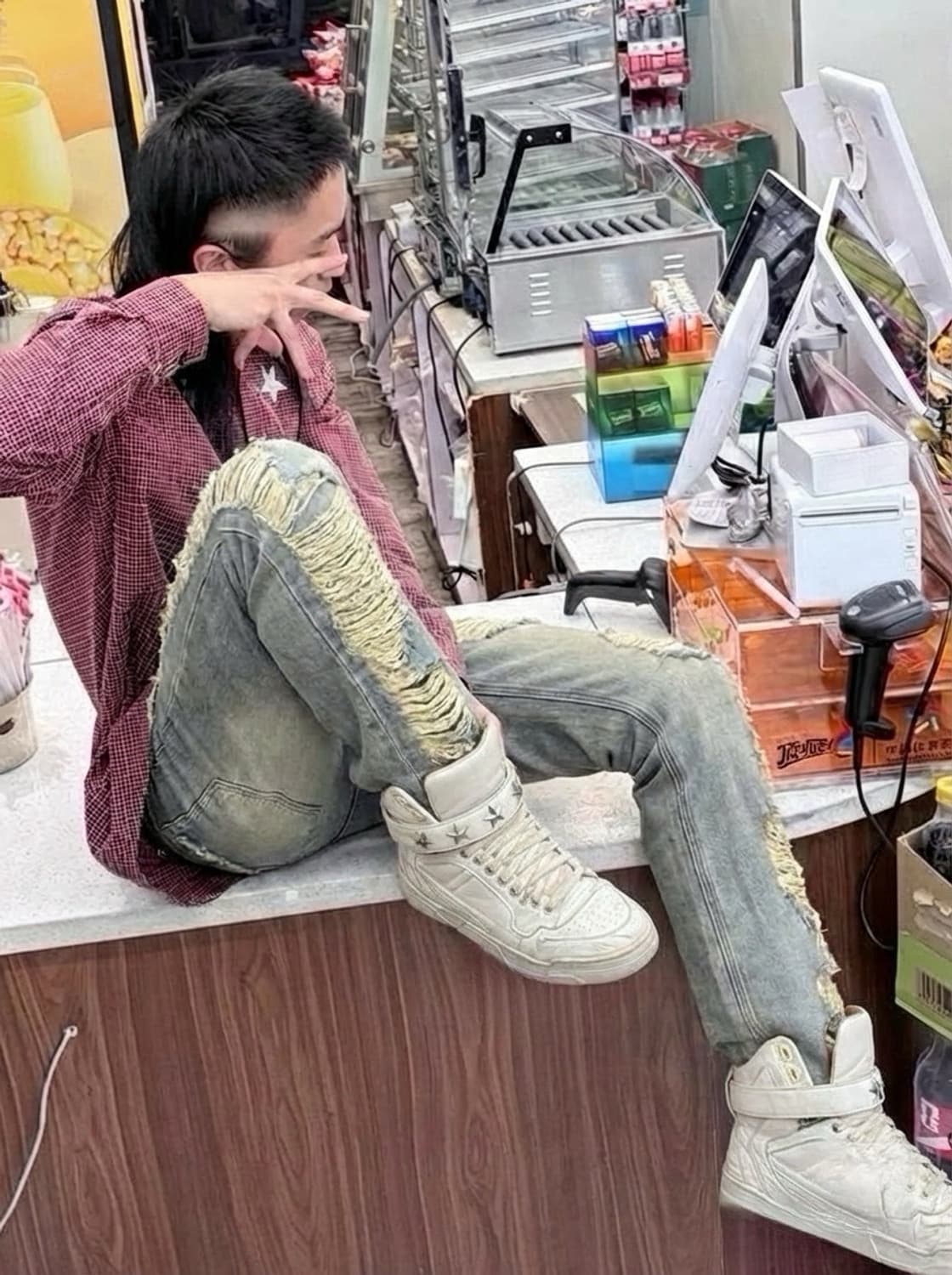 S45 디스트레드 데님팬츠 상품이미지2