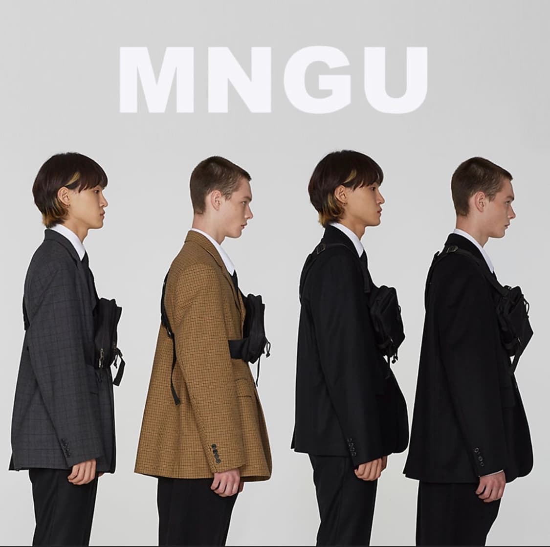 MNGU 3 버튼 wool 셋업 다크 그레이 자켓 팬츠 셋업 M/S 상품이미지2
