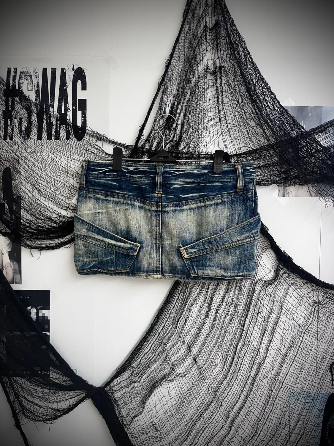 Pocket detail denim mini skirt 상품이미지4