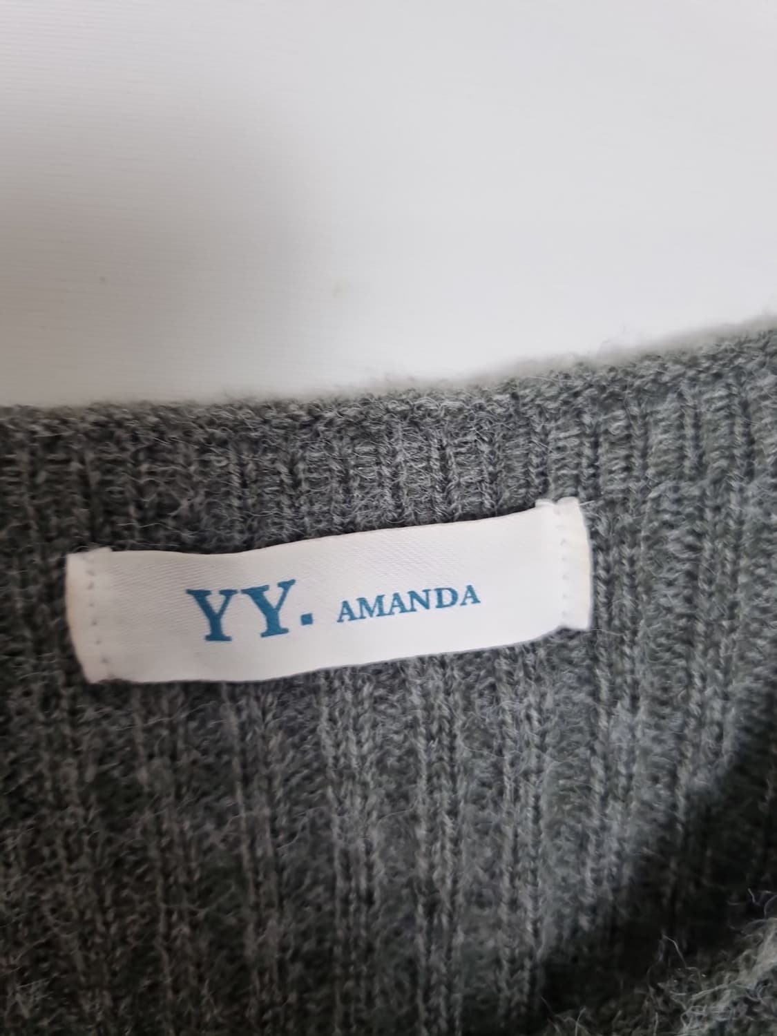 YY.AMANDA 오프숄더 니트 원피스  상품이미지5