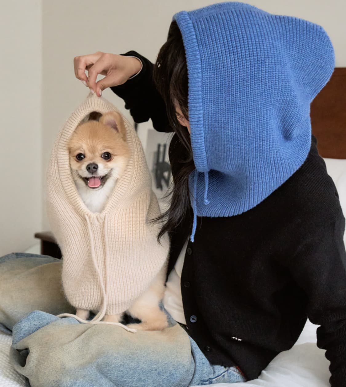 세인트새틴 캐시미어 바라클라바 후드  상품이미지1