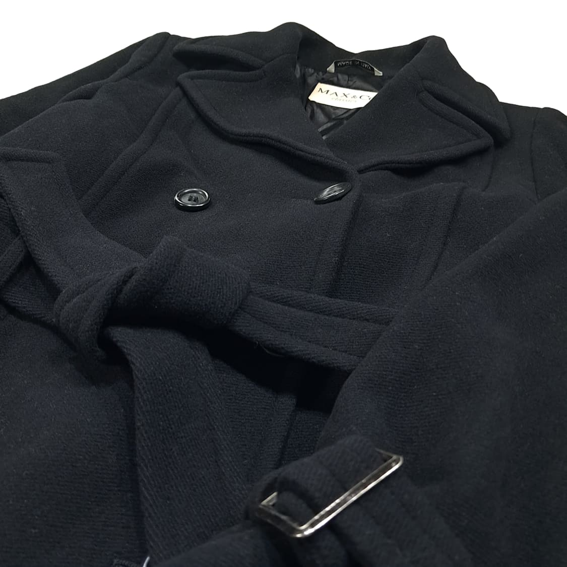 CL221 L 막스앤코 90s 이태리판 울캐시미어 더블 코트 자켓 상품이미지3