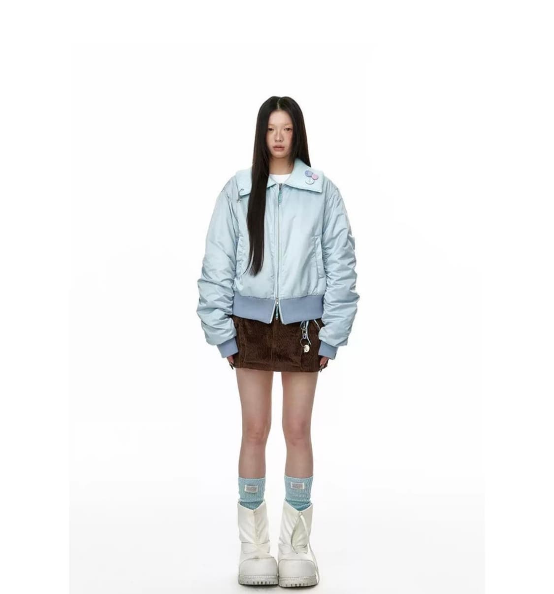 지쿠 블루 봄버 자켓 상품이미지2