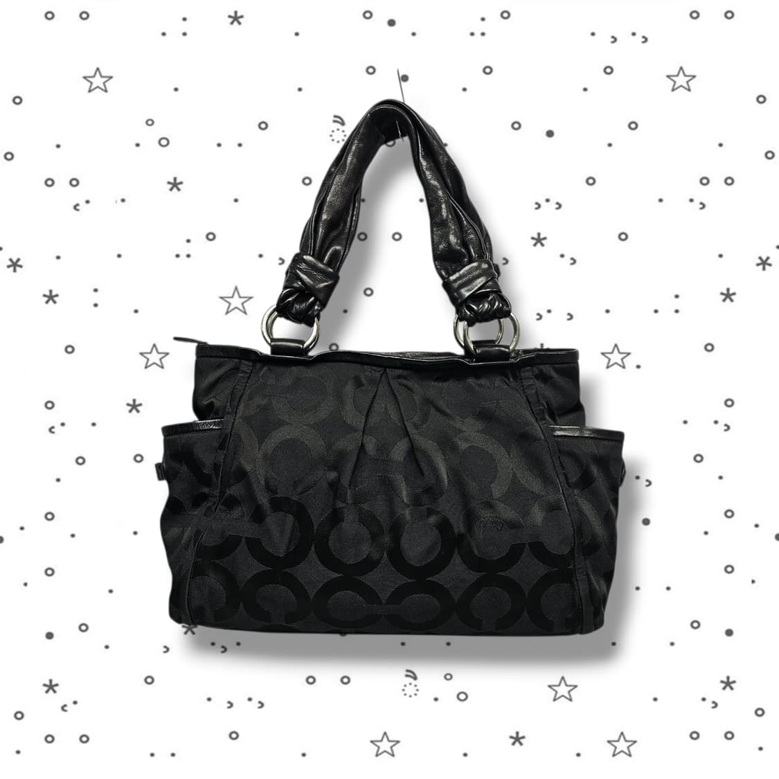 COACH 코치 시그니처 레더 핸들 토트백 상품이미지2