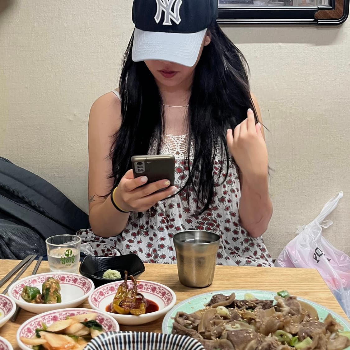 크로쉐 꽃무늬 레이어드 원피스 상품이미지1