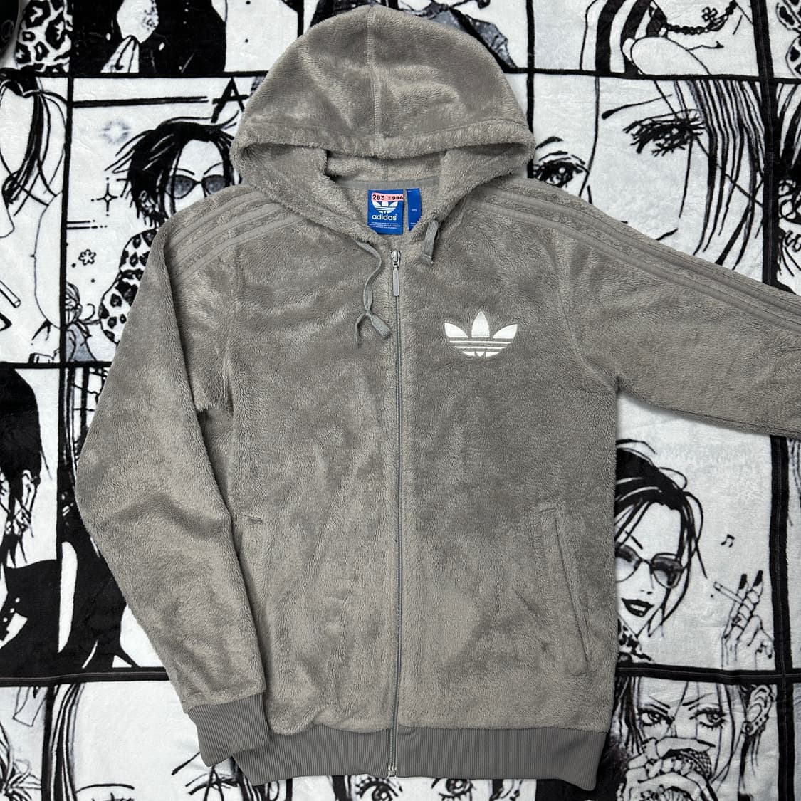 아디다스 쉐르파 후리스 후드 트랙탑 져지 상품이미지3