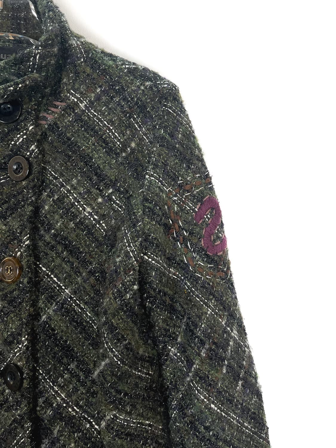 데시구알 울 스티치 코트 상품이미지5