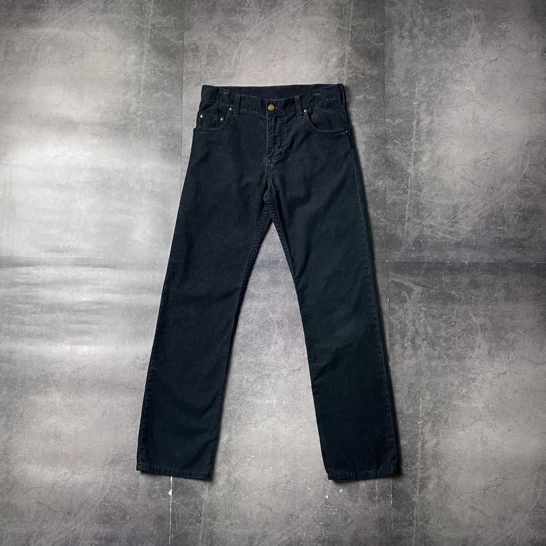 CARHARTT 칼하트 빈티지 네이비 코듀로이 워크 팬츠 A00878 상품이미지1