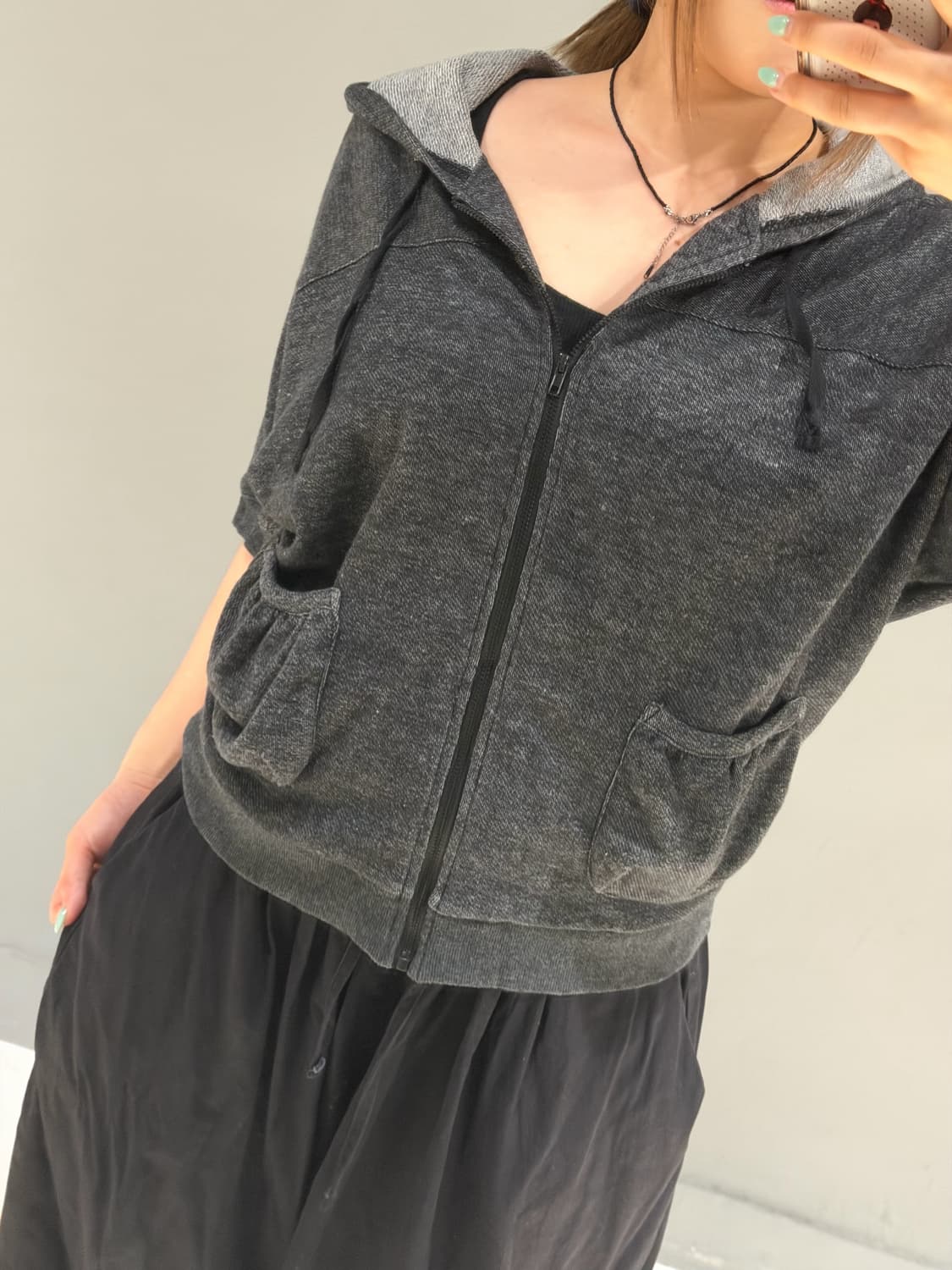 kawaii pocket point hood zip-up 상품이미지3