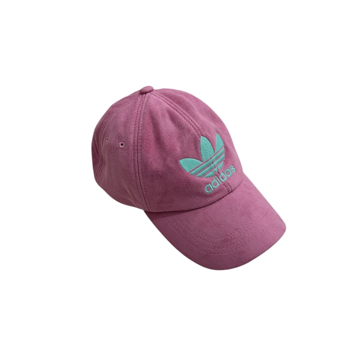 아디다스 x 데상트 90s 스웨이드 핑크 민트 볼캡 모자 상품이미지1