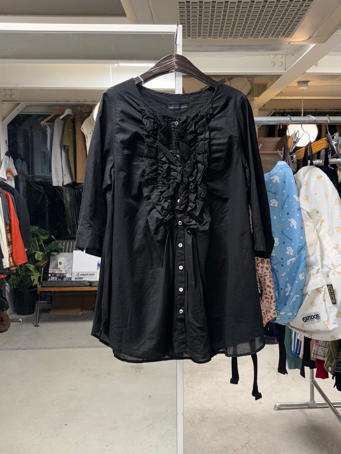 Mb lucas 프릴 노카라 셔츠 상품이미지1