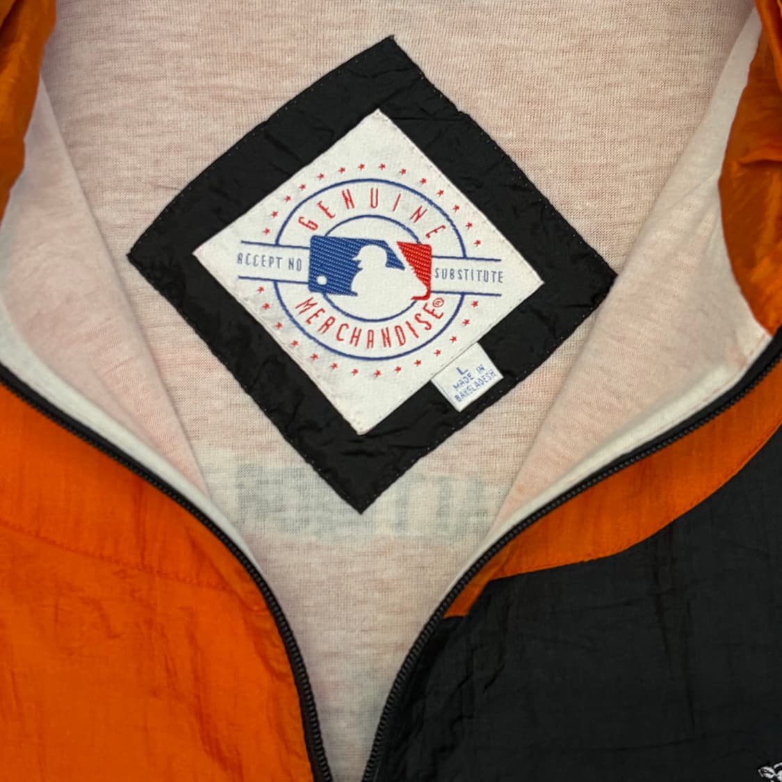 레어 90s 미국 빈티지 제뉴언머천다이즈 MLB 볼티모어 바람막이 상품이미지6