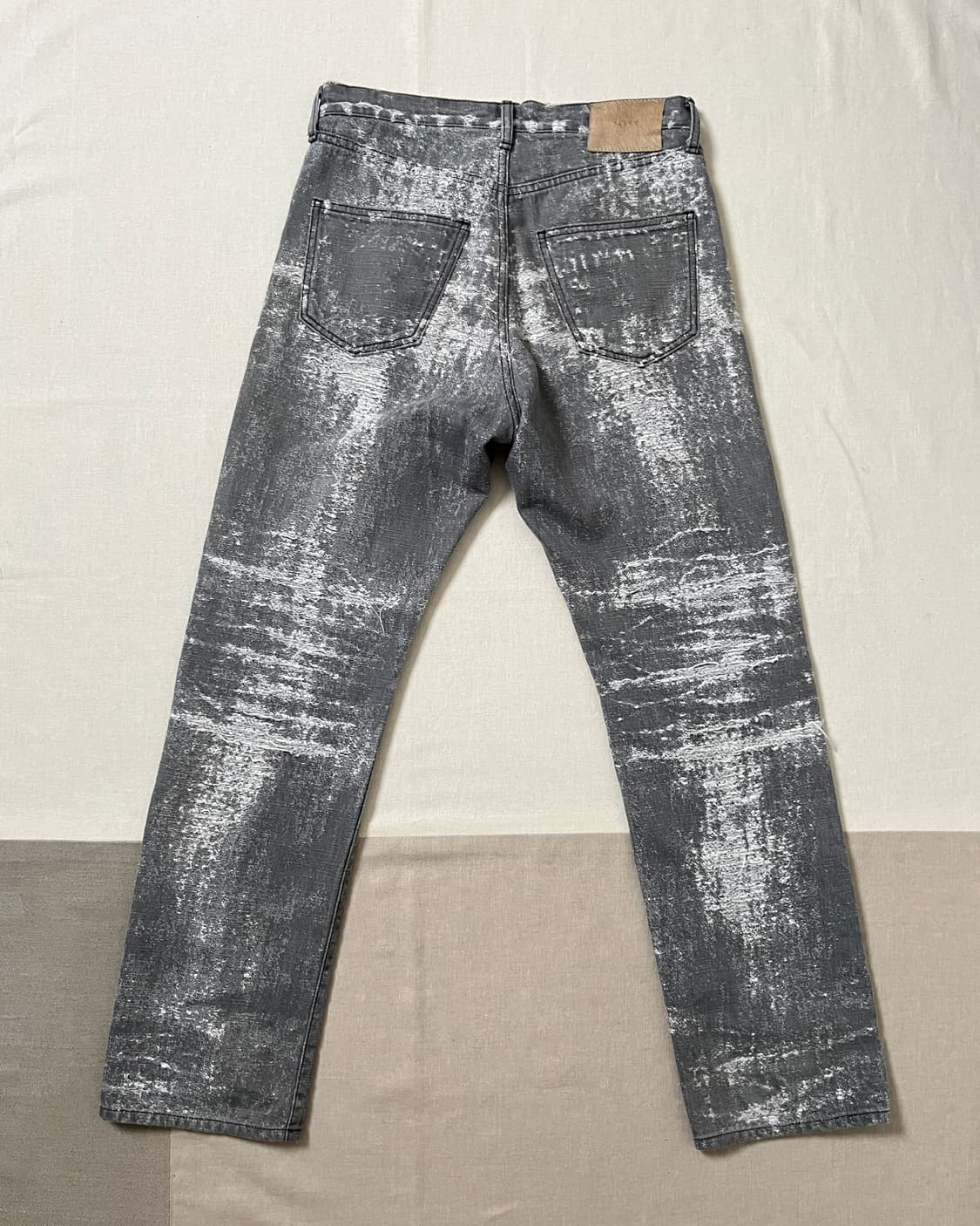 Taakk 24aw 자가드 스트레이트 데님 팬츠 boro 사시코 상품이미지4