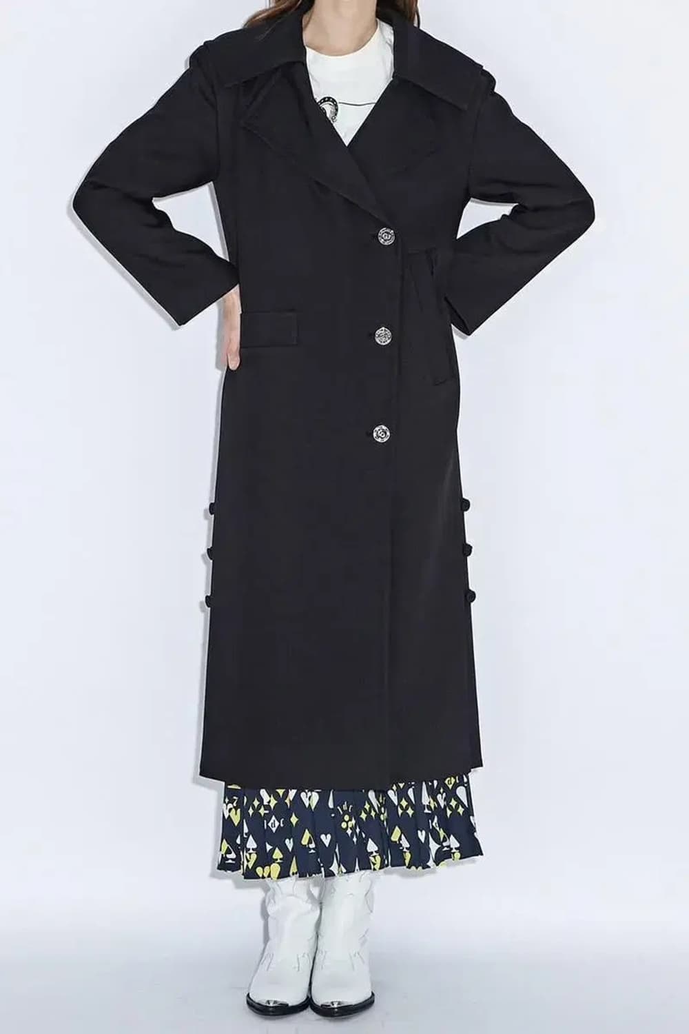 럭키슈에뜨 여성 롱 코트 38사이즈 상품이미지2