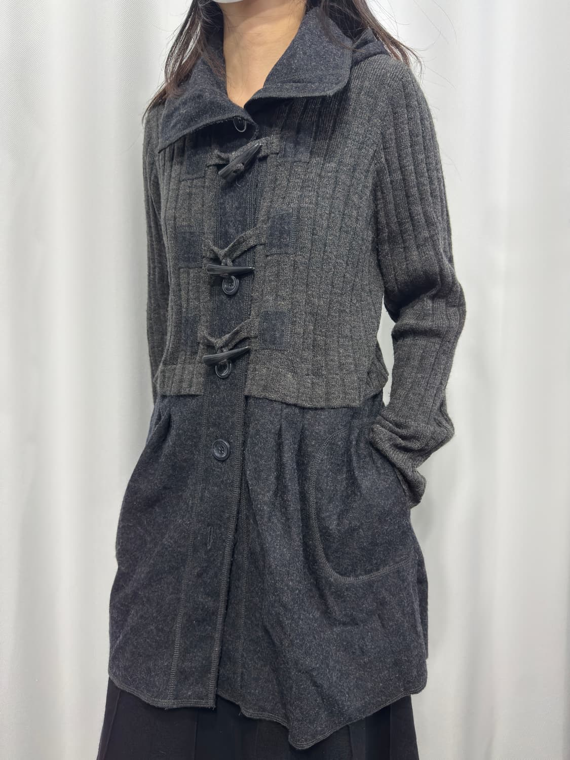 vivi age design duffle cardigan 상품이미지5