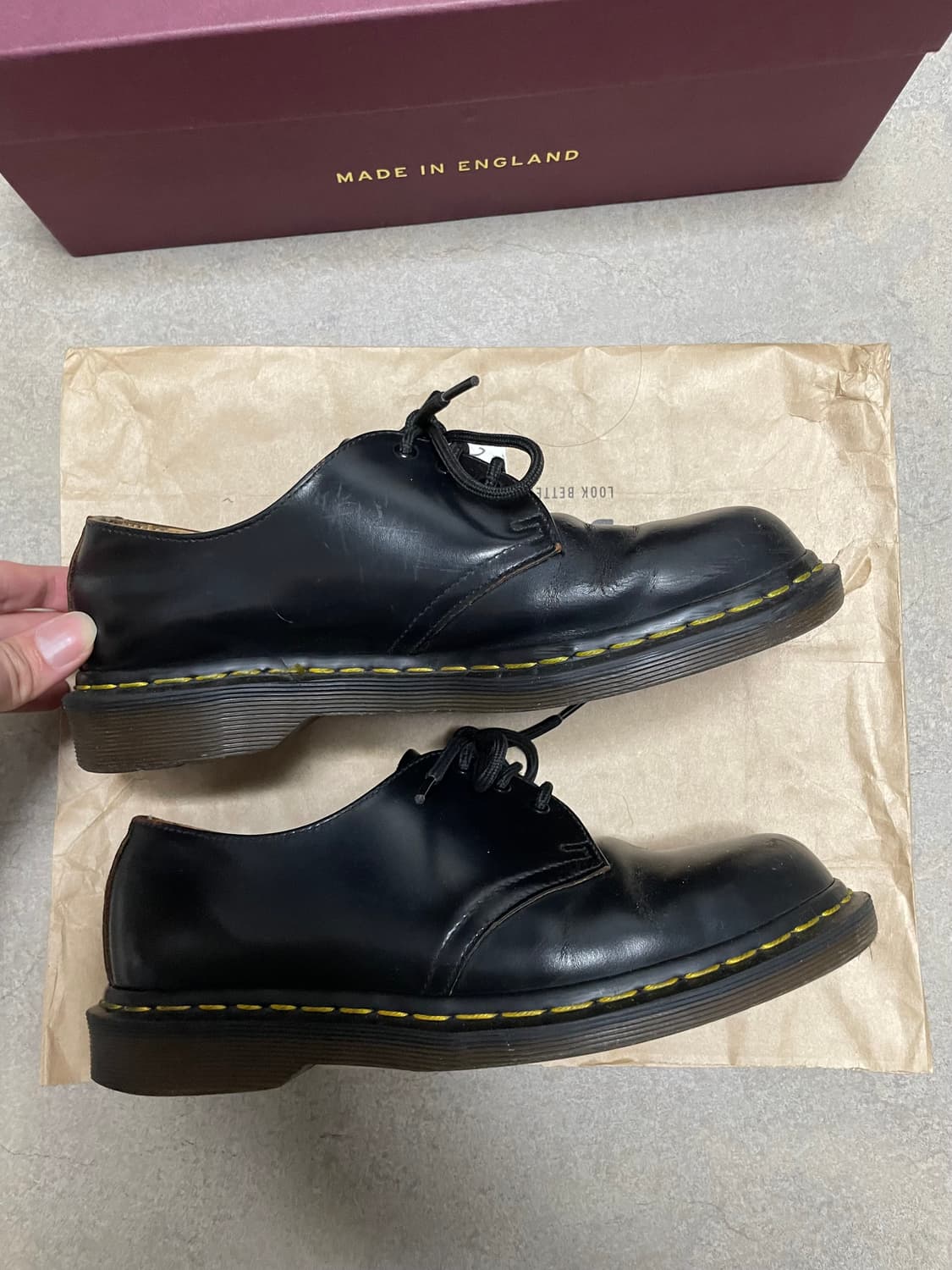 닥터마틴 mie 1461 3홀 made in england 상품이미지4