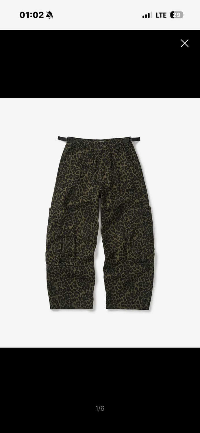 카락터 lumping cargo pants 레오파드 상품이미지1