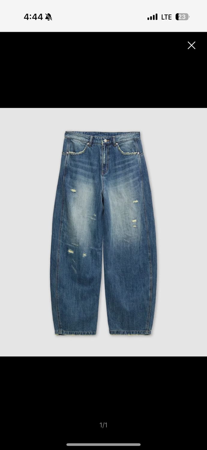 쿠어 디스트로이드 샌드워싱 벌룬진 m 새상품 상품이미지2