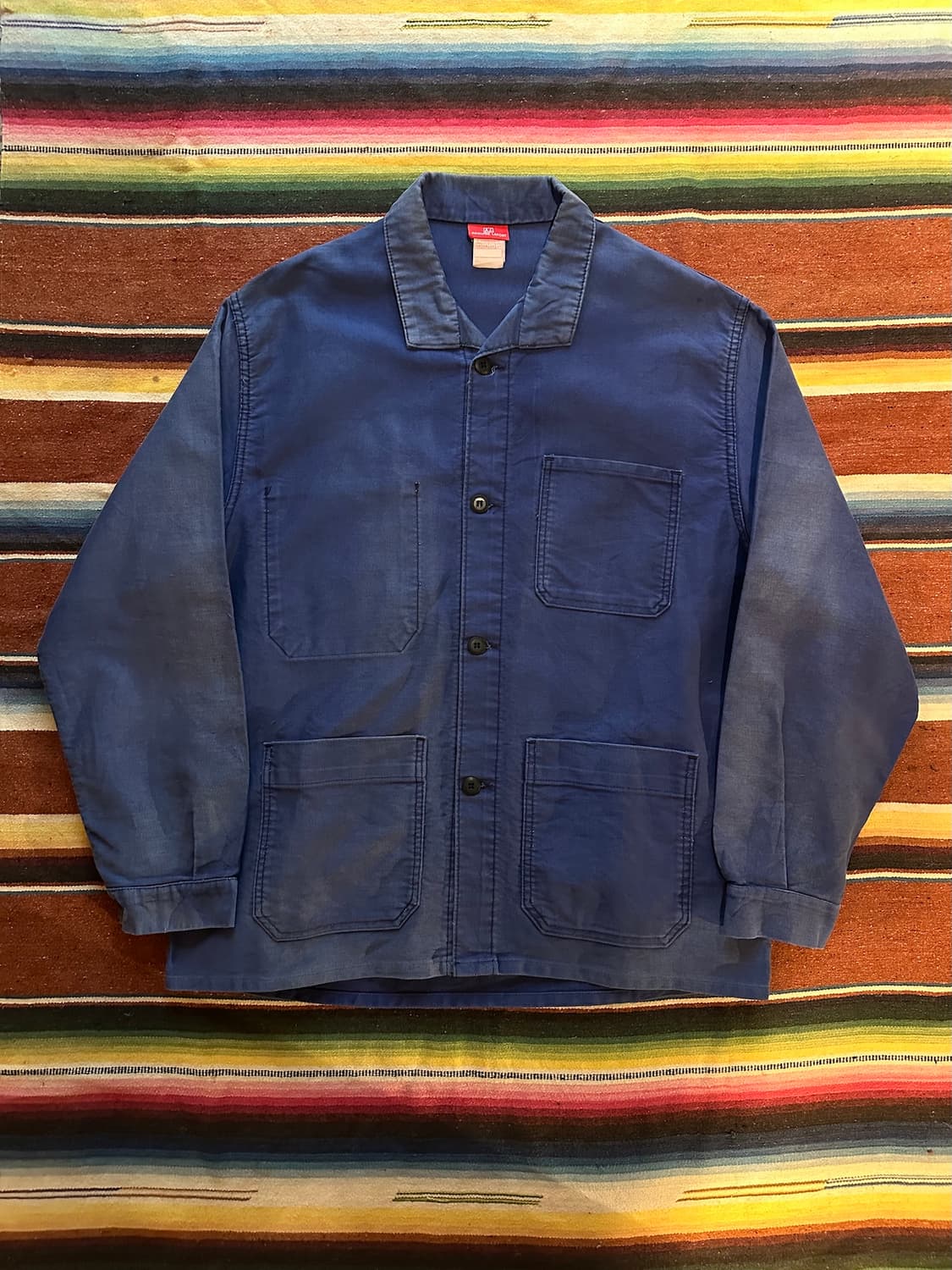 70s Adolphe Lafont 아돌프 라퐁 프렌치 몰스킨 워크 자켓 상품이미지1