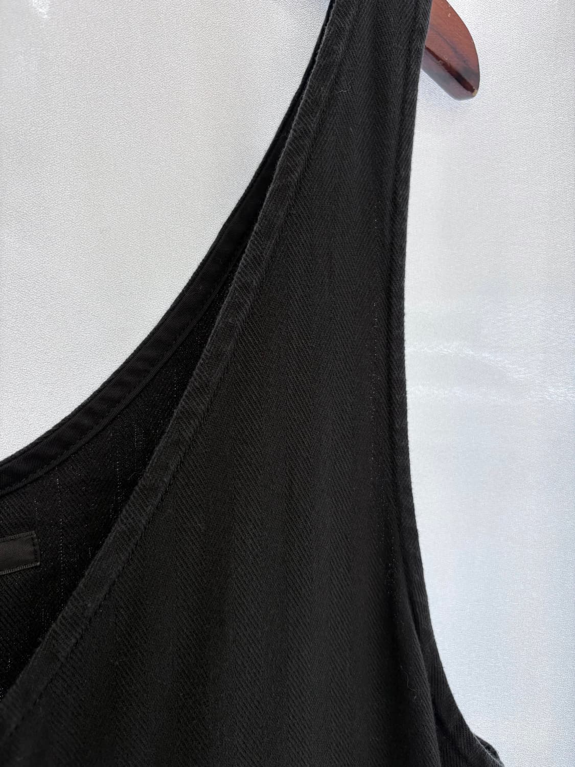 sunny clouds 헤링본 블랙 멜빵 원피스 JPN 상품이미지3