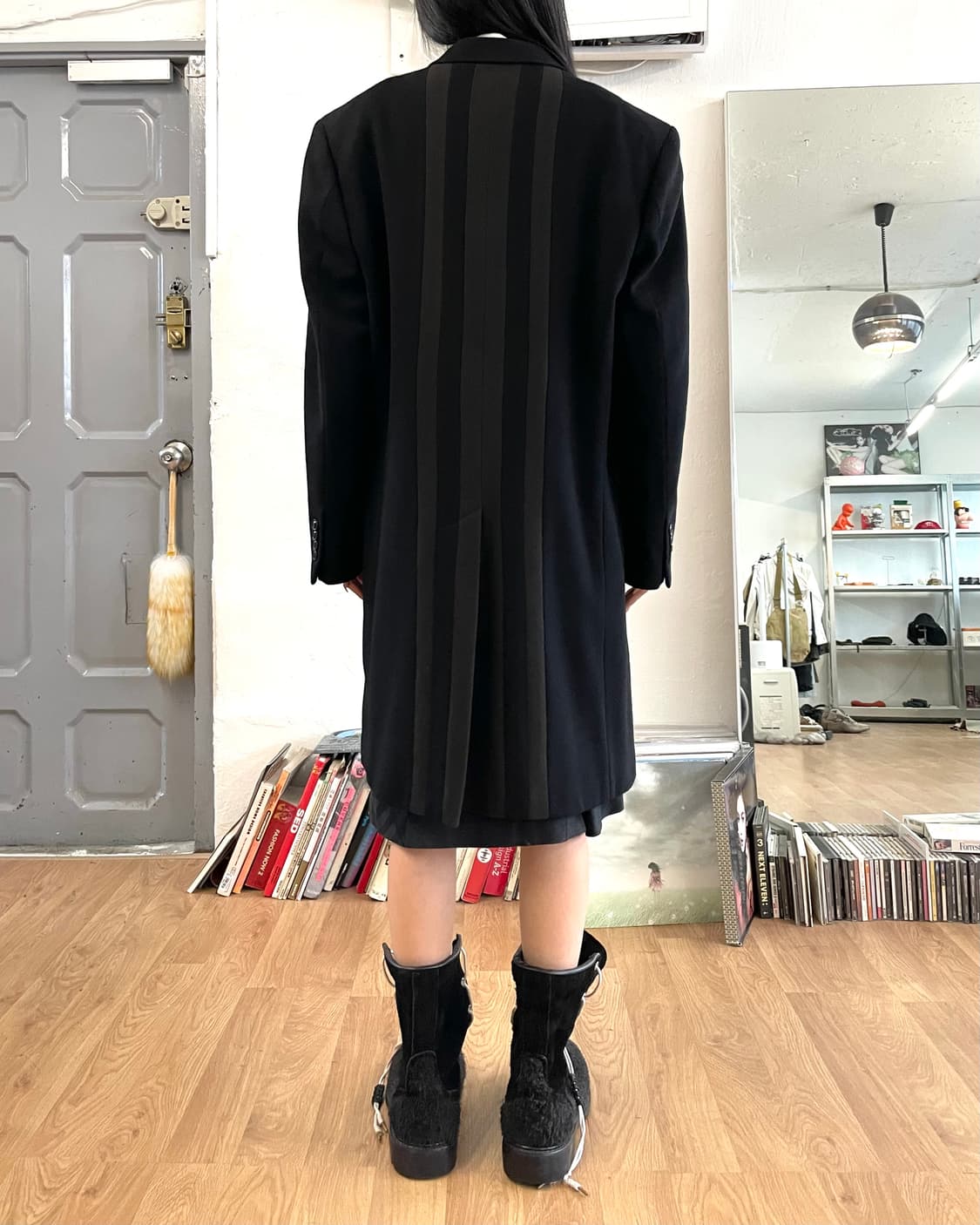 [50] 겐조 KENZO 스트라이프 울 코트 상품이미지5