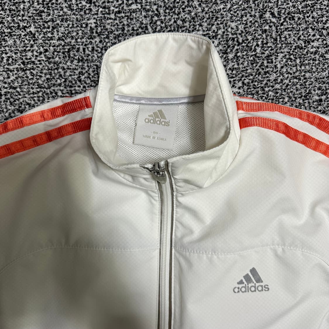 (XS추천) 아디다스 삼선 화이트 바람막이 상품이미지2
