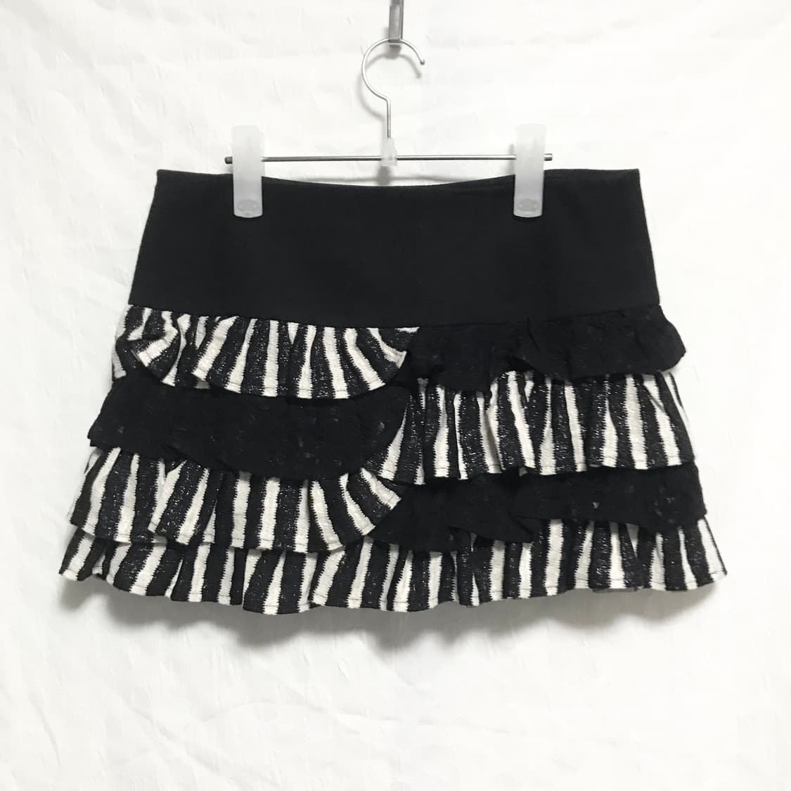 빈티지 egoist 에고이스트 긱시크 펑크 스트라이프 캉캉 스커트 상품이미지1