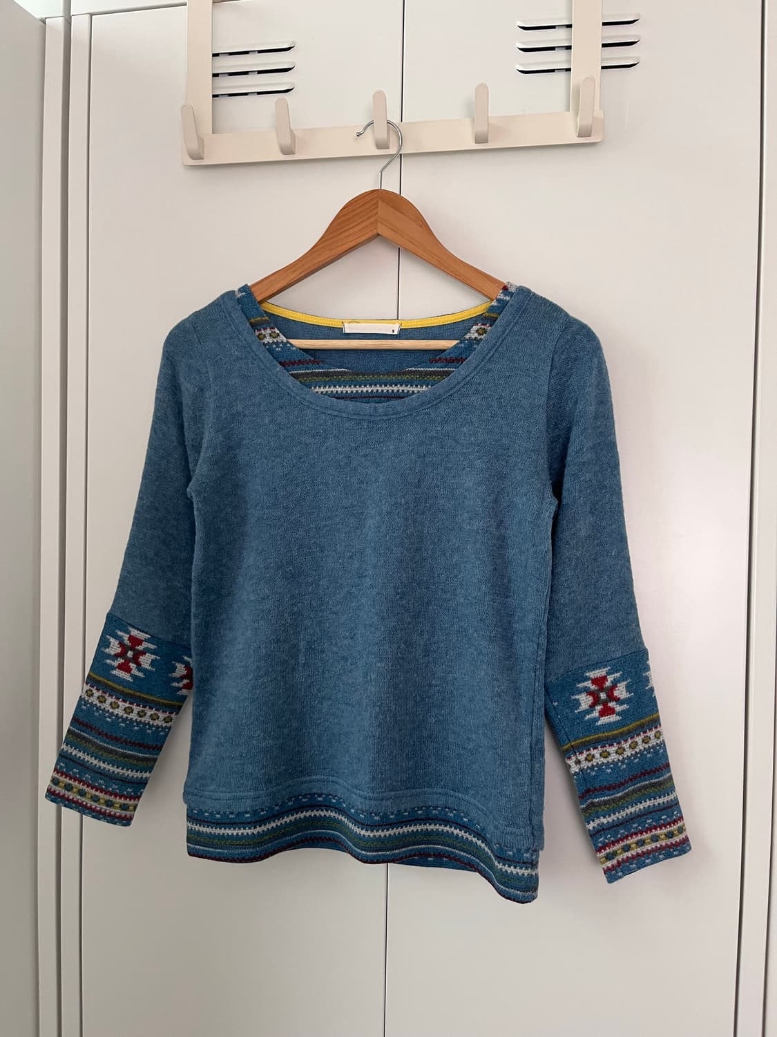 Vintage 하구미 패턴 레이어드 롱 슬리브 상품이미지7