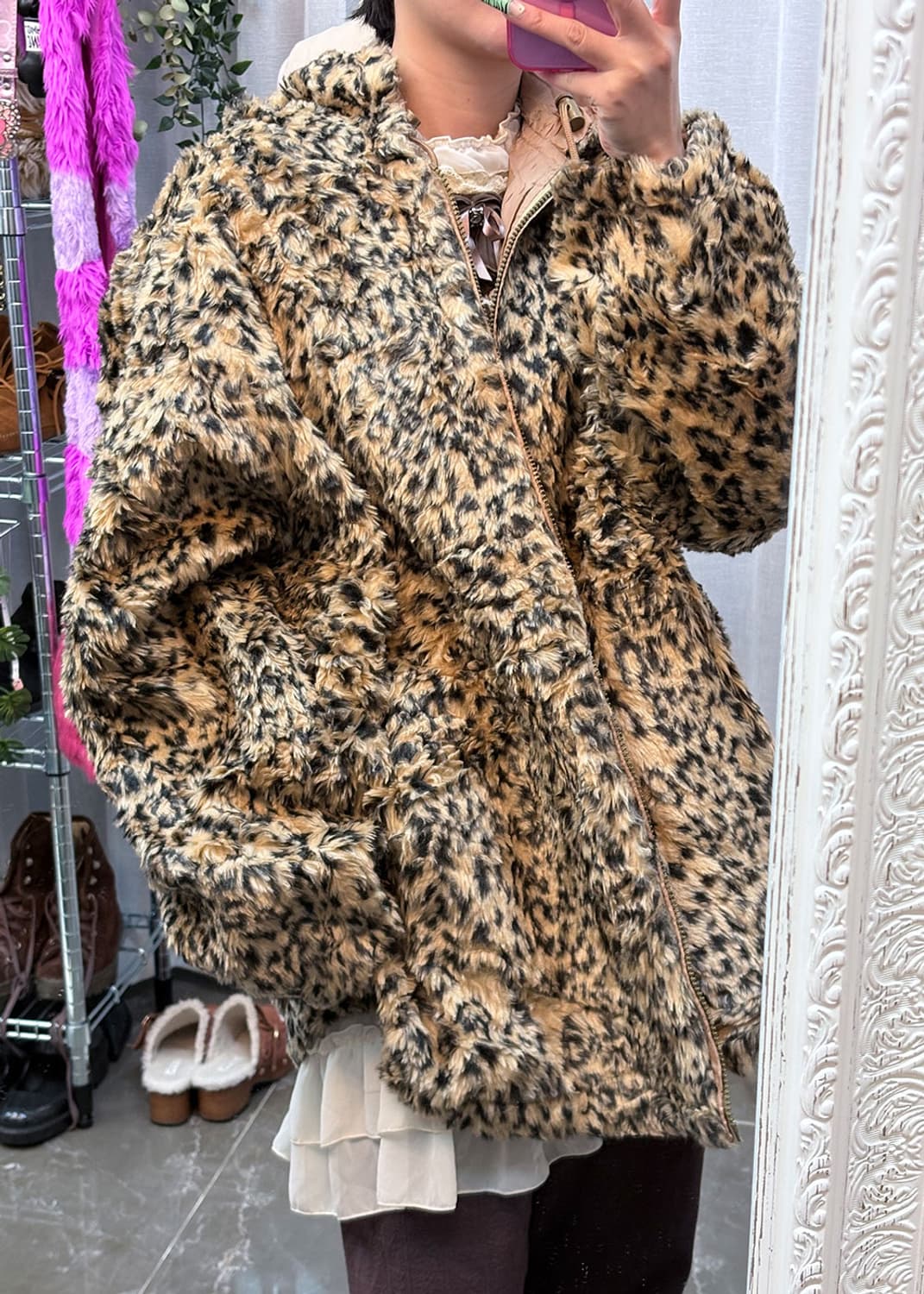 레오파드 후드자켓  상품이미지2