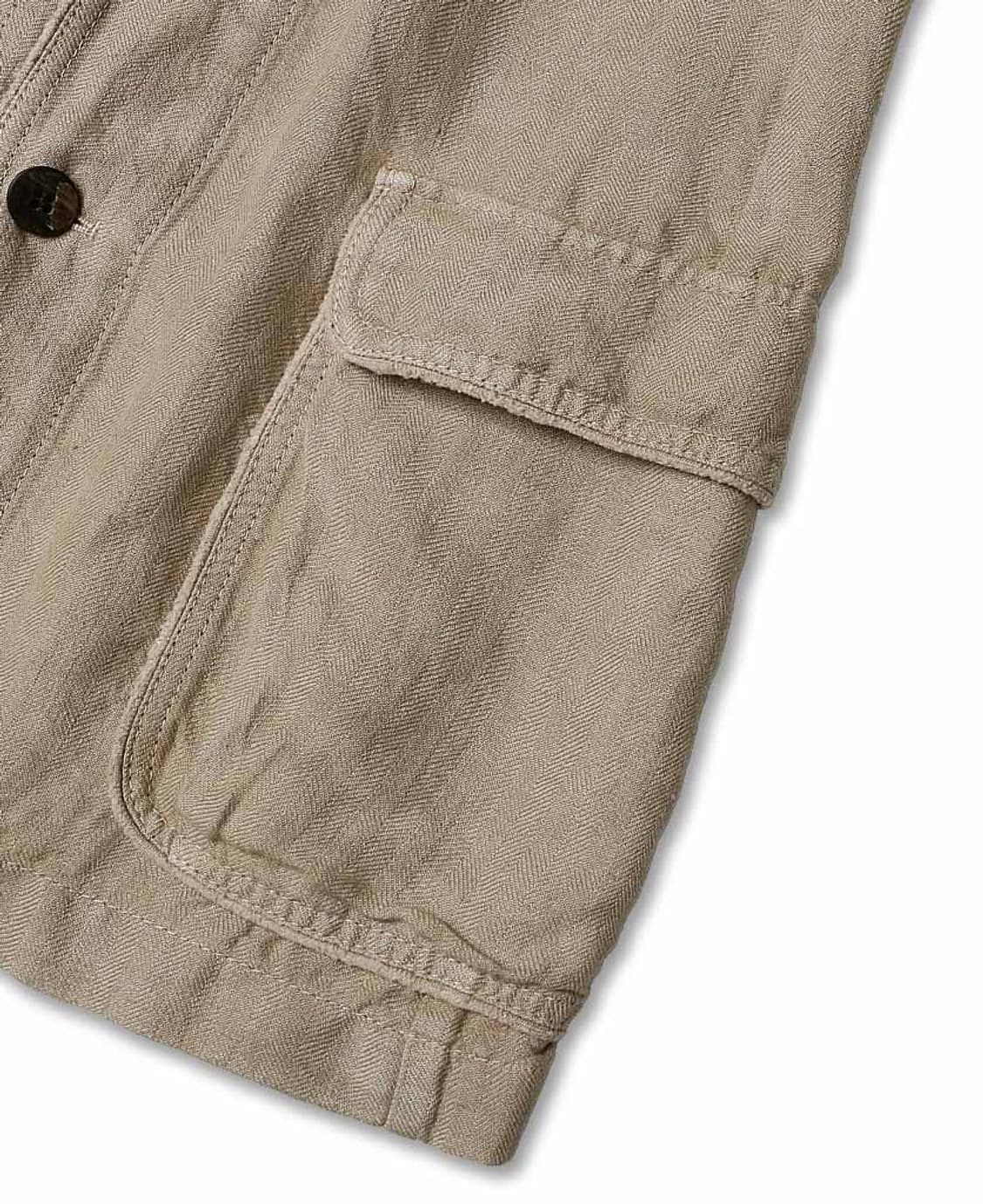 라르디니 [Lardini] 이탈리아 린넨 슬림 사파리 자켓 상품이미지4