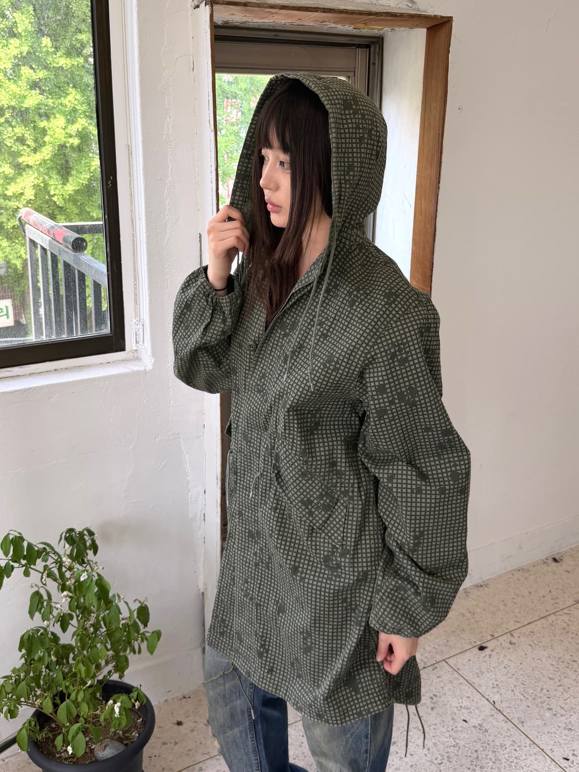 80‘s 미군 오리지널 나이트 데저트 카모 피쉬테일 파카 상품이미지6