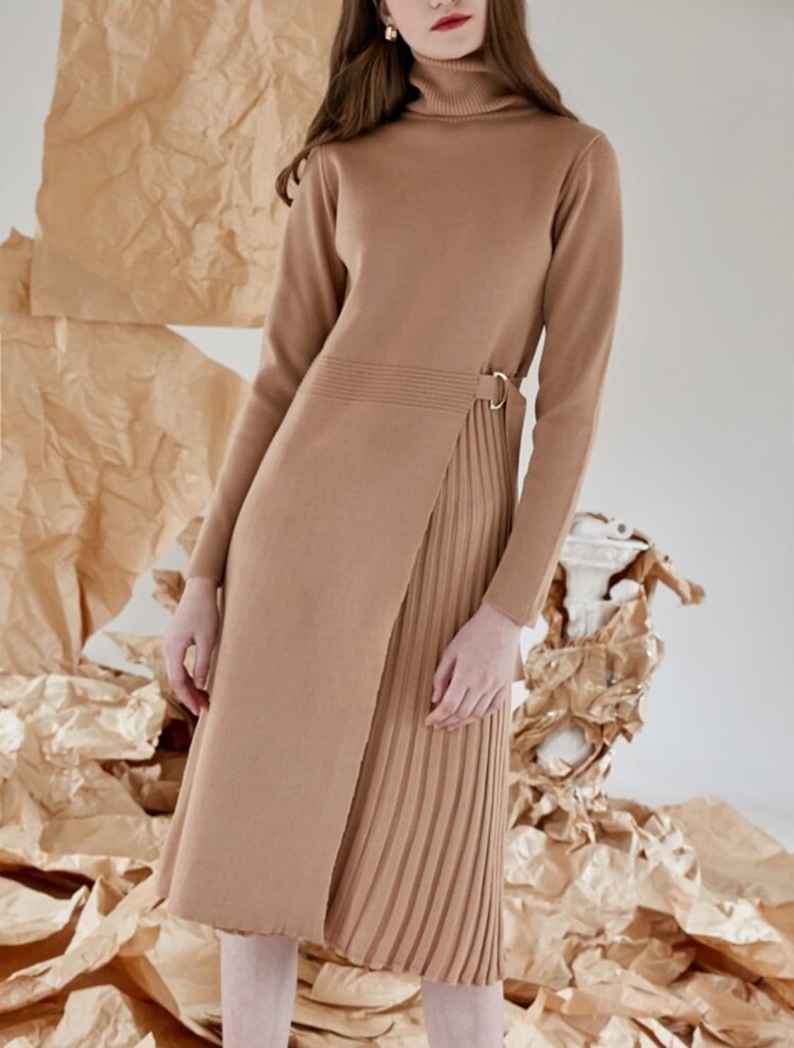 아워코모스 니트 원피스 (조보아 착용) 상품이미지2