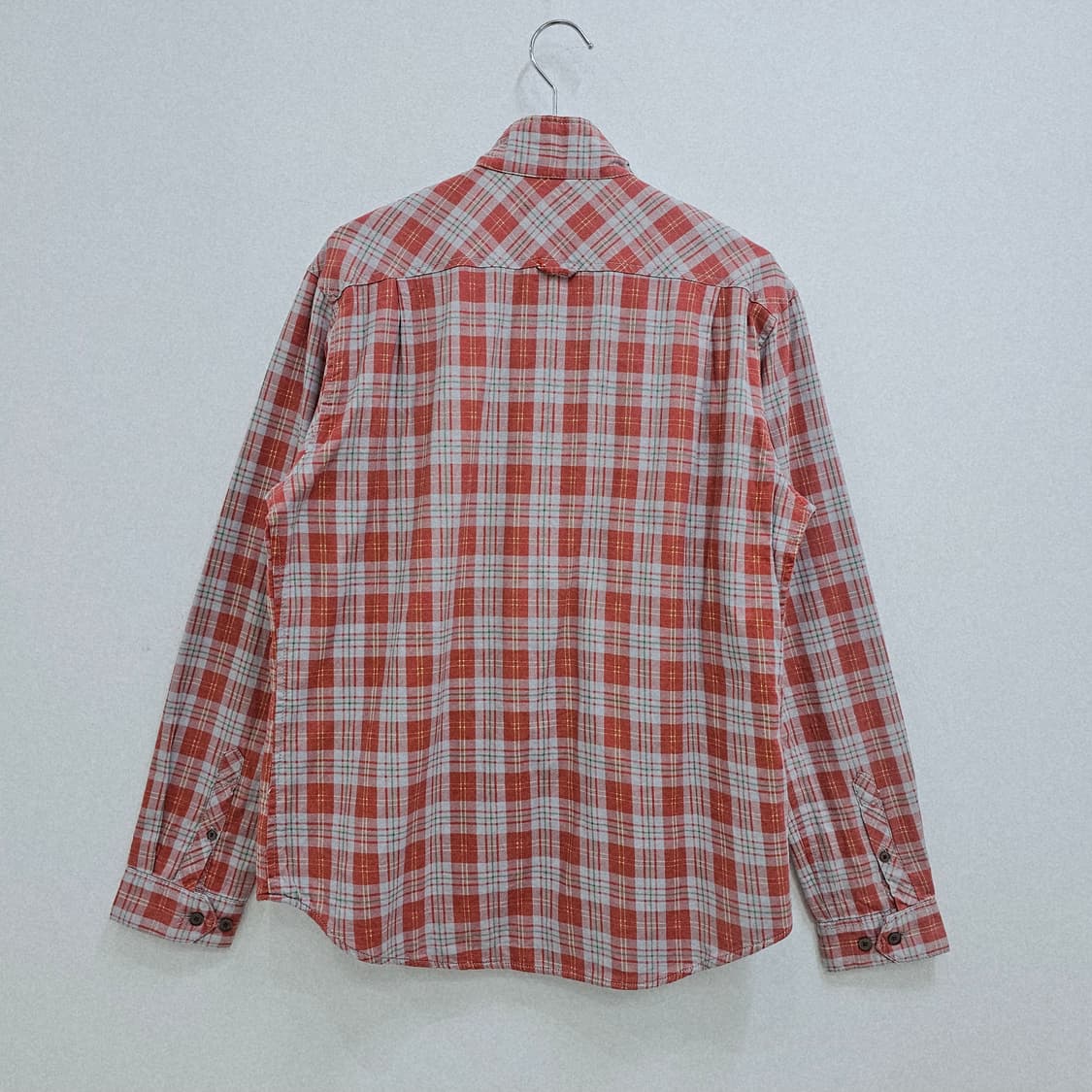GLOBAL WORK 빈티지 레드 이중면 체크셔츠  상품이미지7