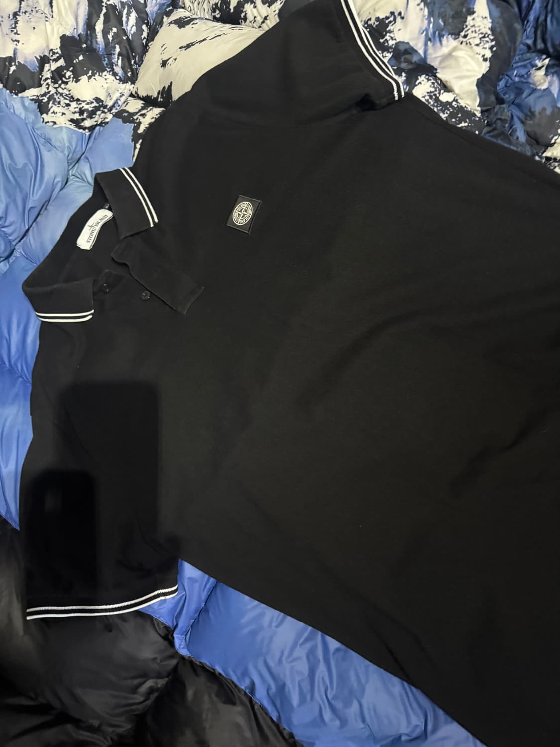 [XXL] 스톤 아일랜드 22S18 폴로 셔츠 블랙 슬림 핏- 21FW 상품이미지4