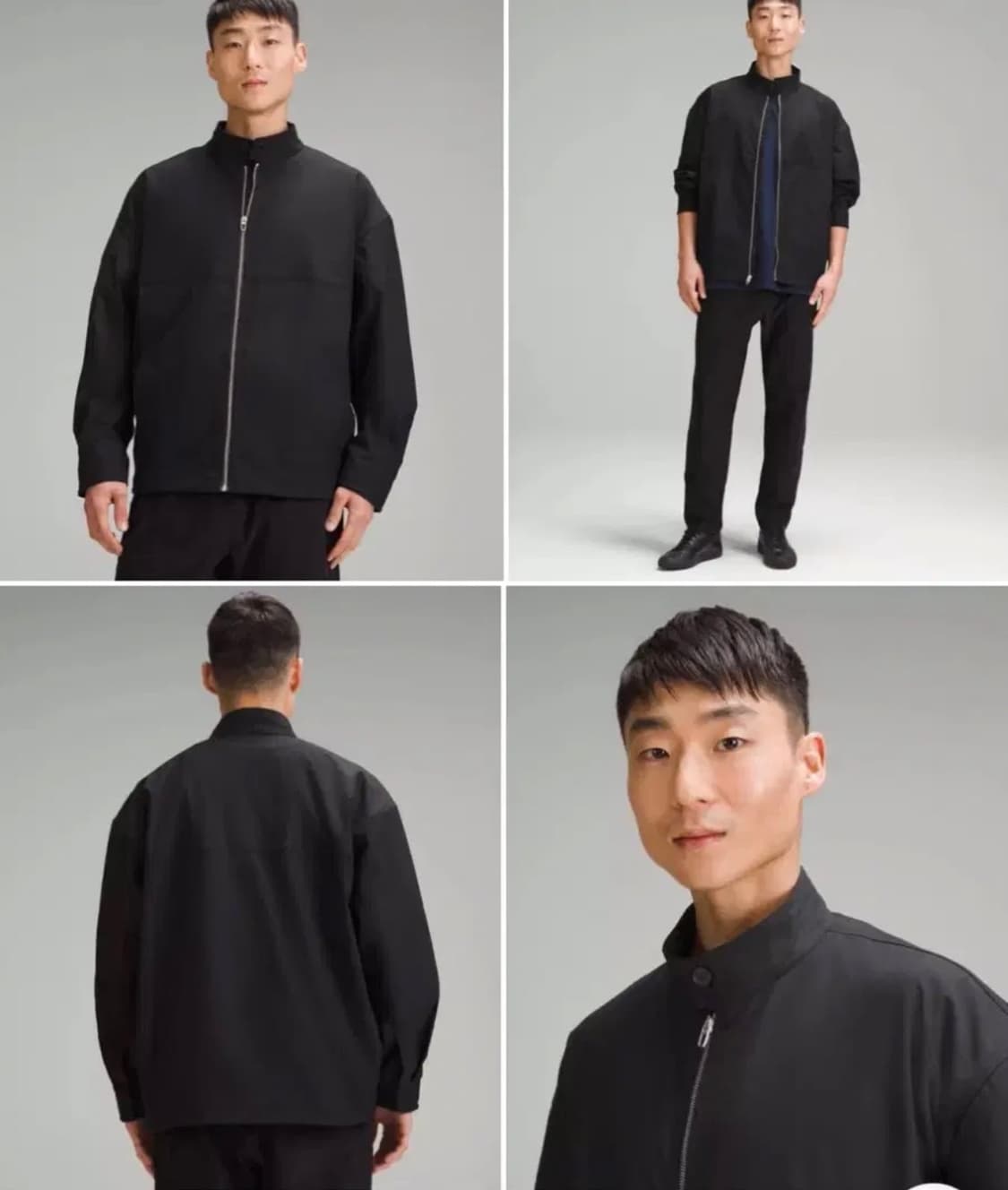 (S) 룰루레몬 스무스 트윌 풀집 자켓 블랙 상품이미지1