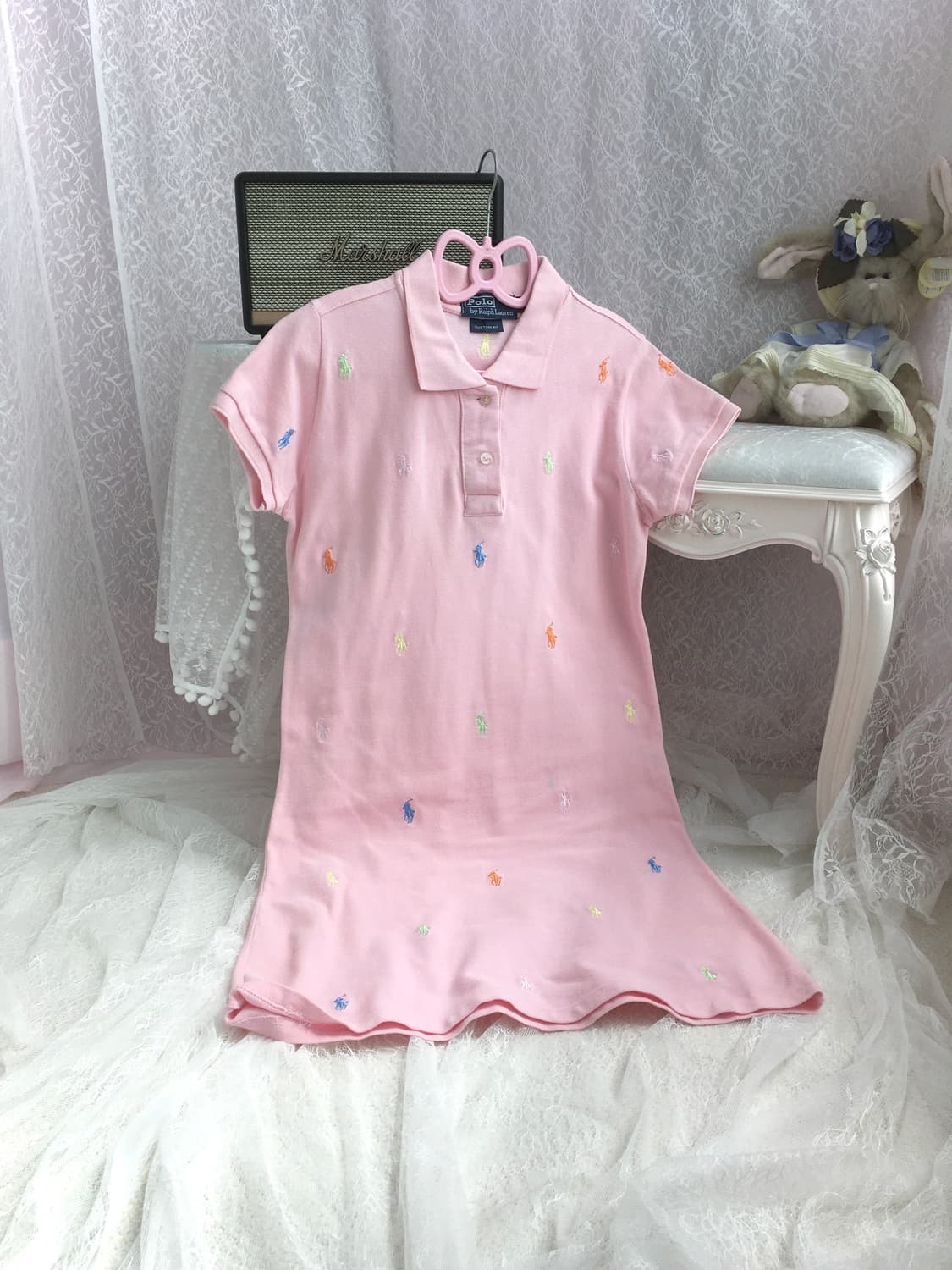 Polo pink one-piece 상품이미지3