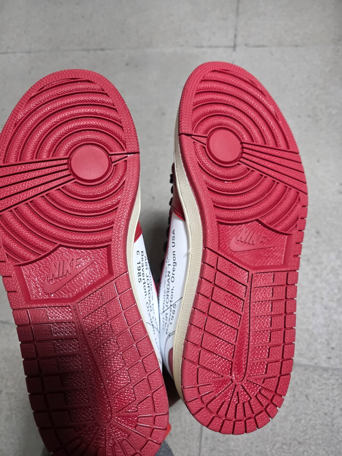 나이키에어조던1시키고OG off-white 커스텀 상품이미지7