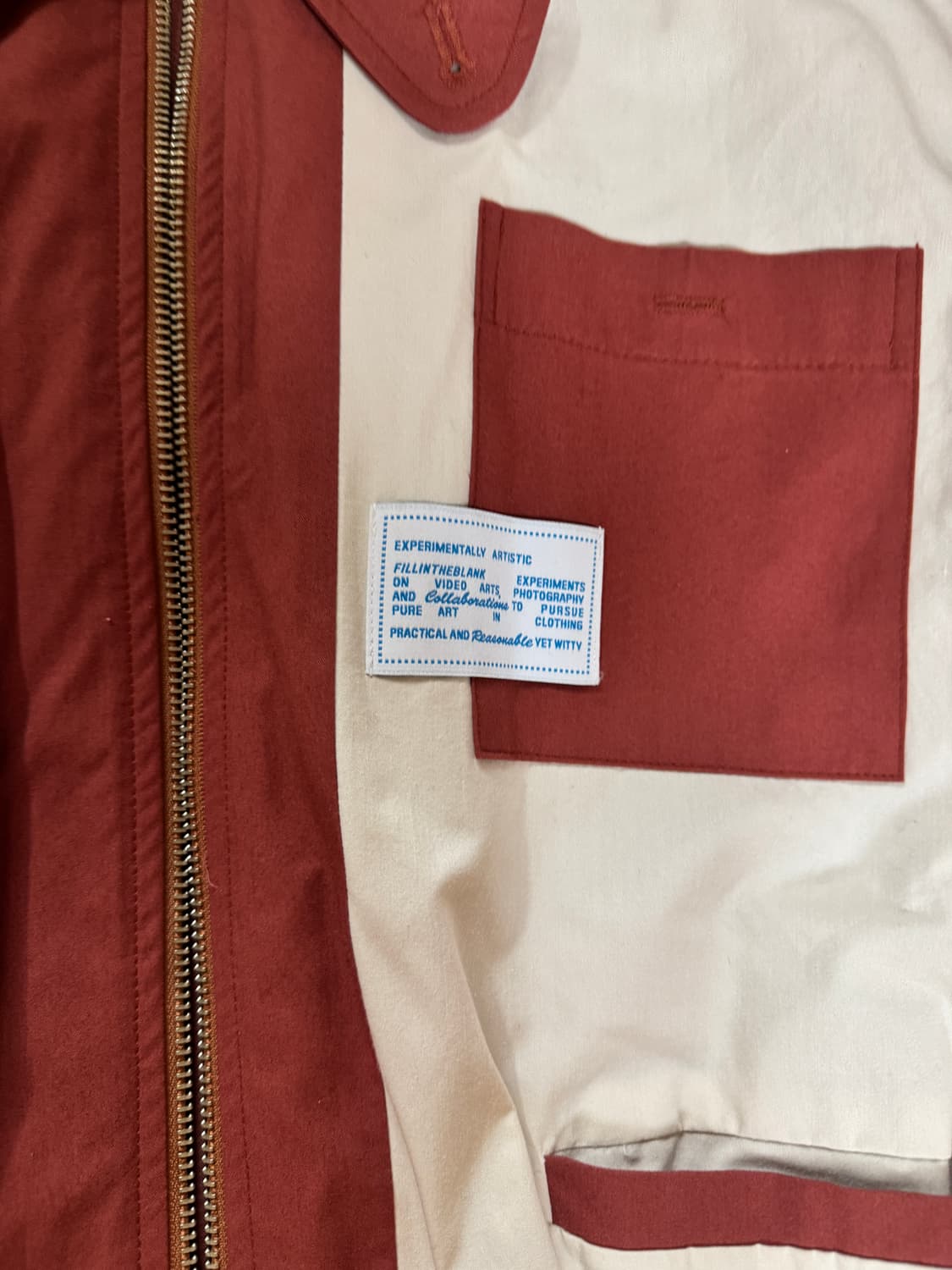 [F] 필인더블랭크 I.O 봄버 자켓 브릭 상품이미지4