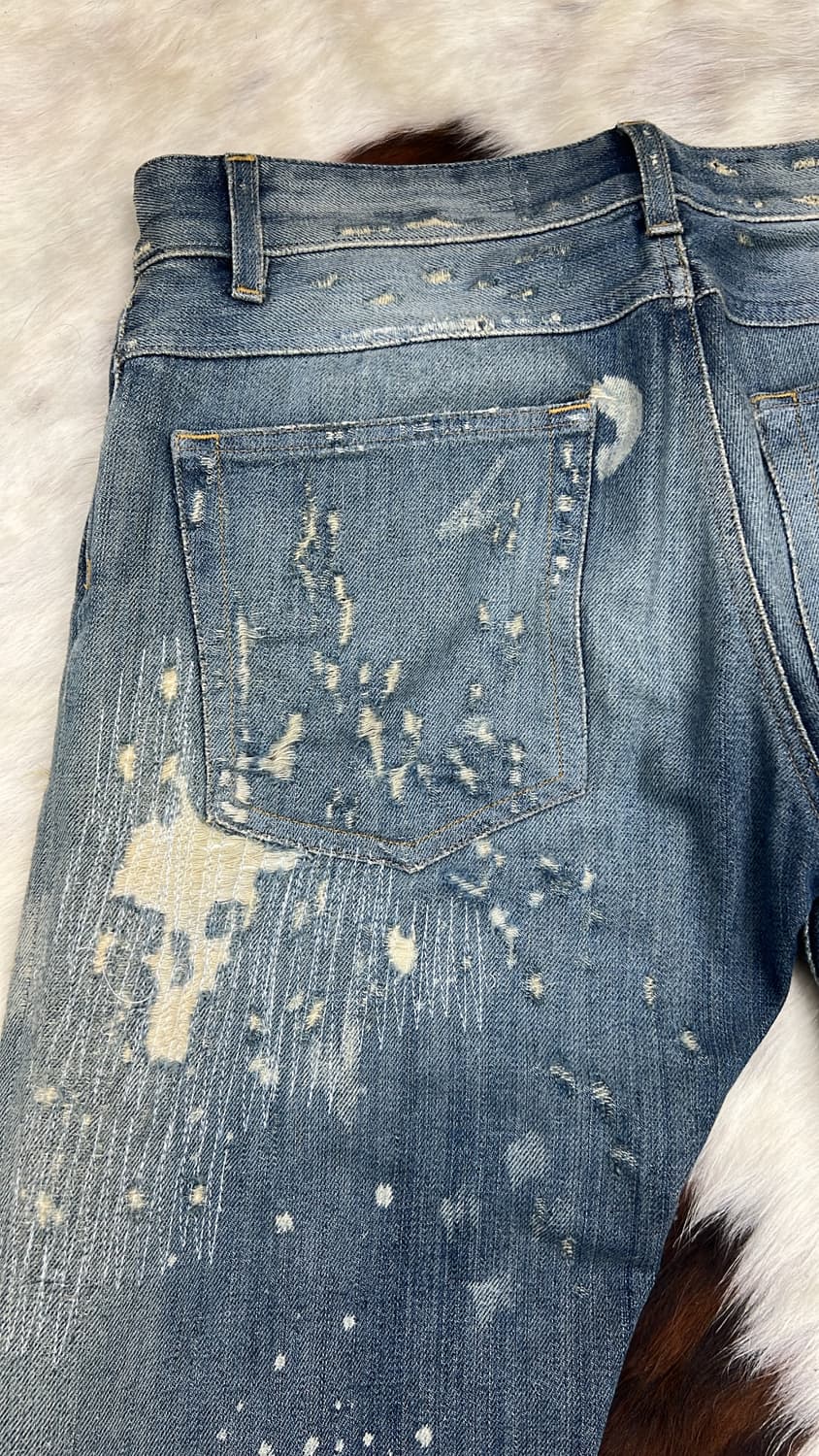 돌체앤가바나 00s 리페어 디스트레스 스키니 진 상품이미지9