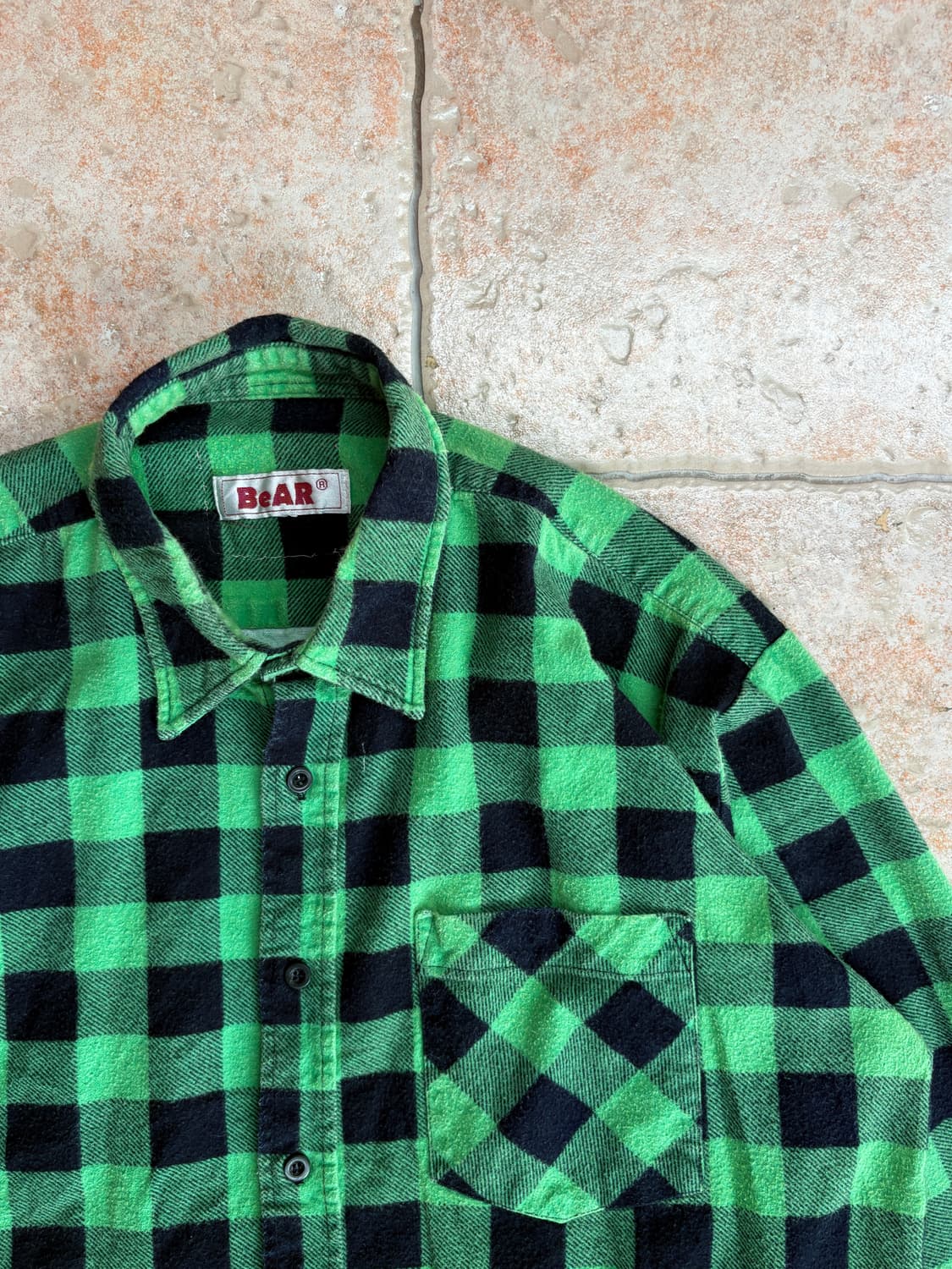 [L] Flannel green pattern shirt 상품이미지3