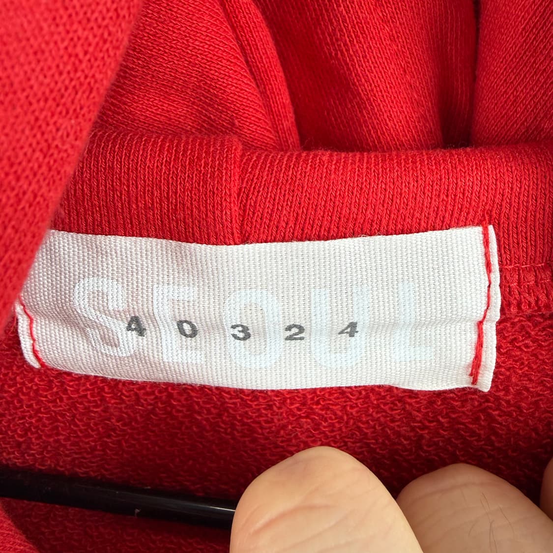 (F) 아이오와 박스 기모 후드 티 레드 상품이미지3